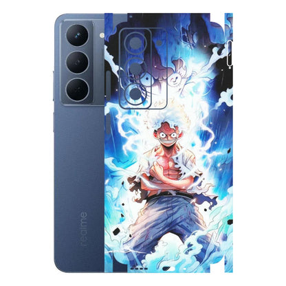 Realme Phone Skins (All Models) - Blue Thunder Luffy Anime - Matte Finish (M-132) Realme P3X