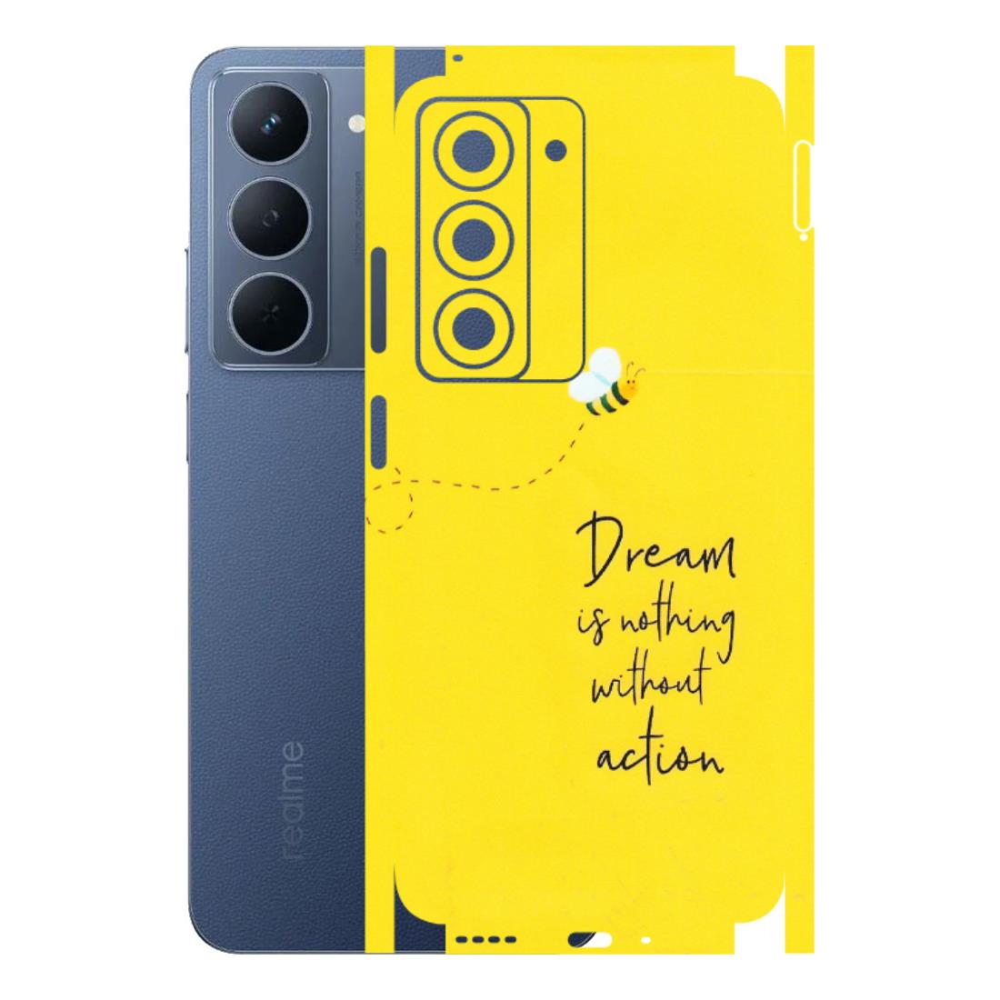 Realme Phone Skins (All Models) - Dream Is Nothing Without Action - Matte Finish (M-138) Realme P3X