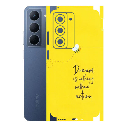 Realme Phone Skins (All Models) - Dream Is Nothing Without Action - Matte Finish (M-138) Realme P3X