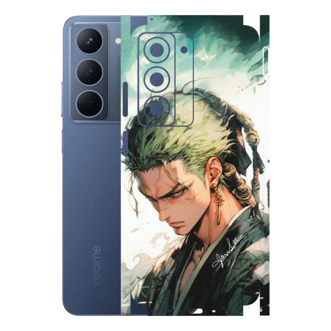 Realme Phone Skins (All Models) - New Roronoa Zoro One Picece Anime - Matte Finish (M-140) Realme P3X