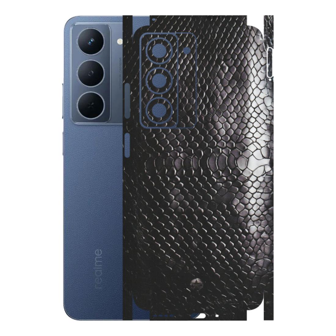Realme Phone Skins (All Models) - Black Snack Leather - Matte Finish (M-147) Realme P3X