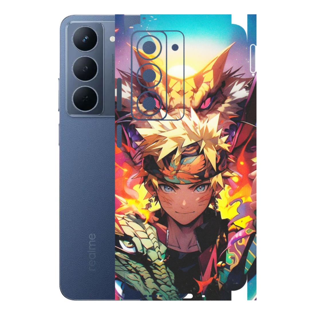 Realme Phone Skins (All Models) - Angry Naruto Anime - Matte Finish (M-148) Realme P3X