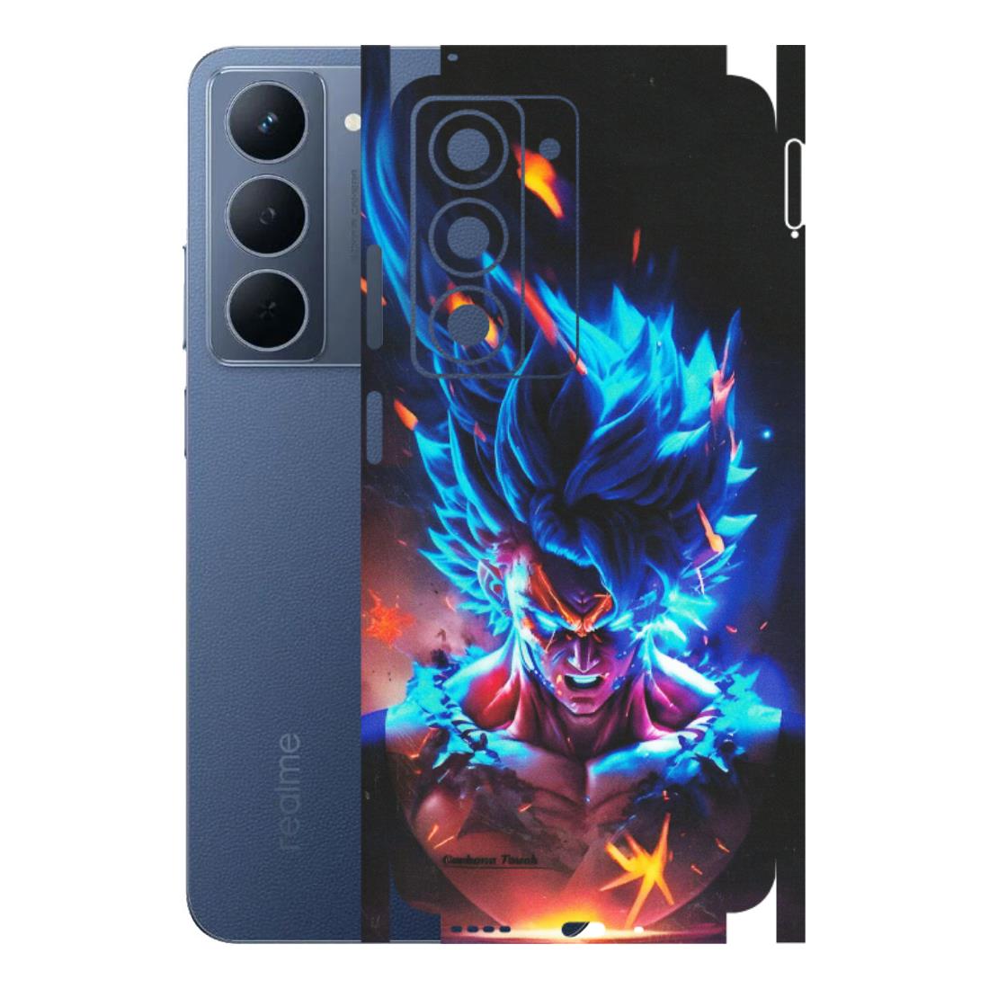 Realme Phone Skins (All Models) - Angry Goku Dragon Ball Anime - Matte Finish (M-150) Realme P3X