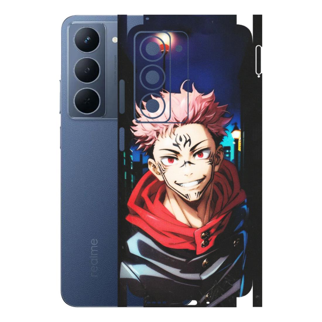 Realme Phone Skins (All Models) - Yuji Itadori Funny Face Anime - Matte Finish (M-152) Realme P3X