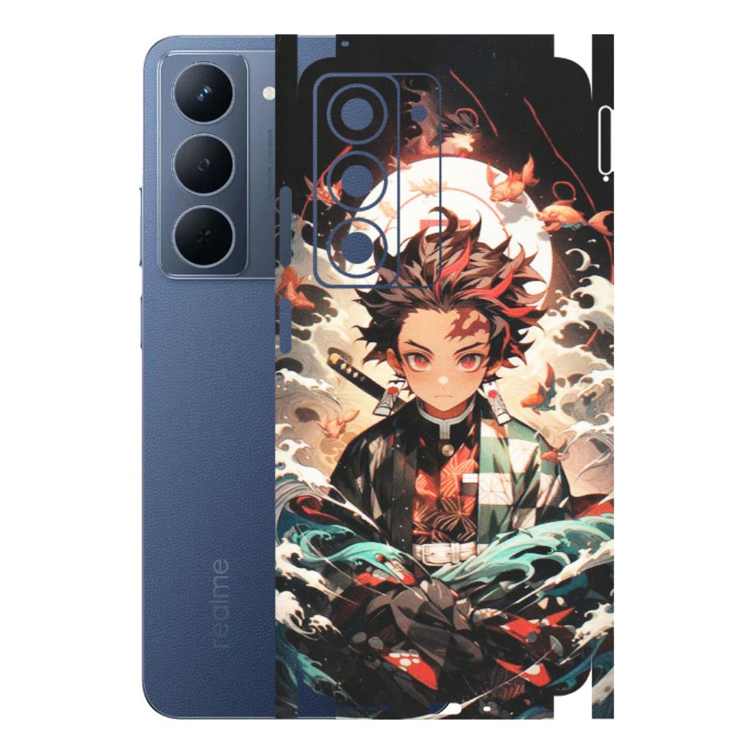Realme Phone Skins (All Models) - Tanjiro Demon Slayer Anime - Matte Finish (M-158) Realme P3X