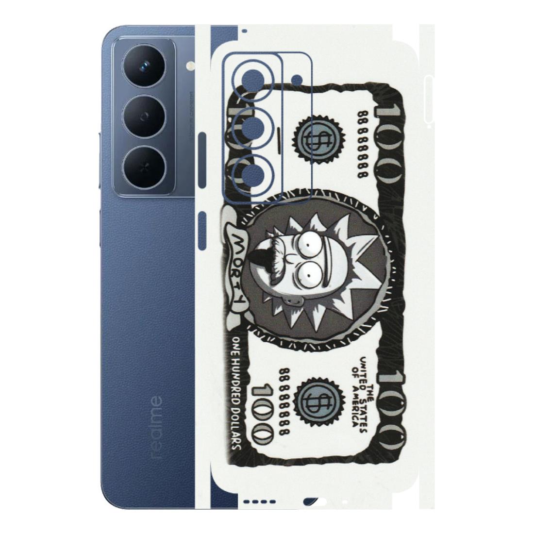 Realme Phone Skins (All Models) - Rick And Morty Hundred Dollar Anime - Matte Finish (M-161) Realme P3X