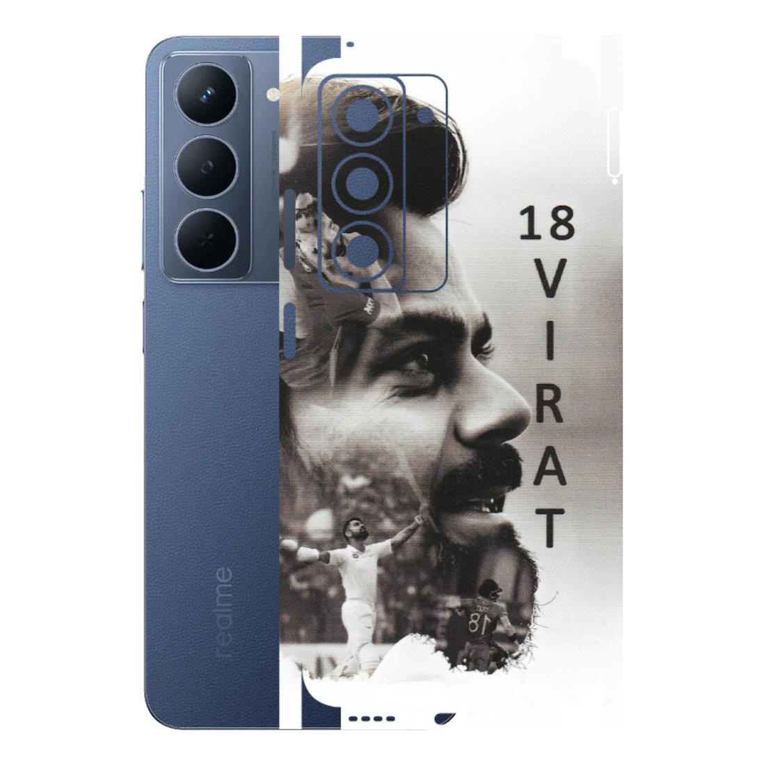 Realme Phone Skins (All Models) - Virat Kohli Cricketer - Matte Finish (M-163) Realme P3X