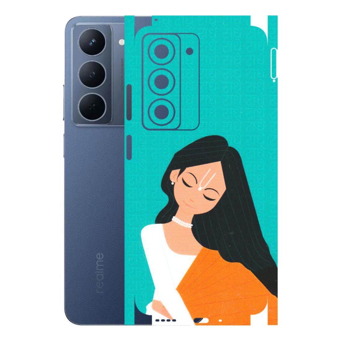 Realme Phone Skins (All Models) - Radhe Radhe With Hindu Symbol - Matte Finish (M-164) Realme P3X
