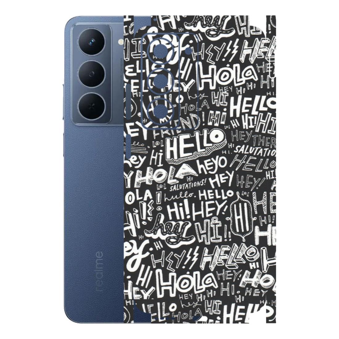 Realme Phone Skins (All Models) - Hi Hello Doodles - Matte Finish (M-25) Realme P3X