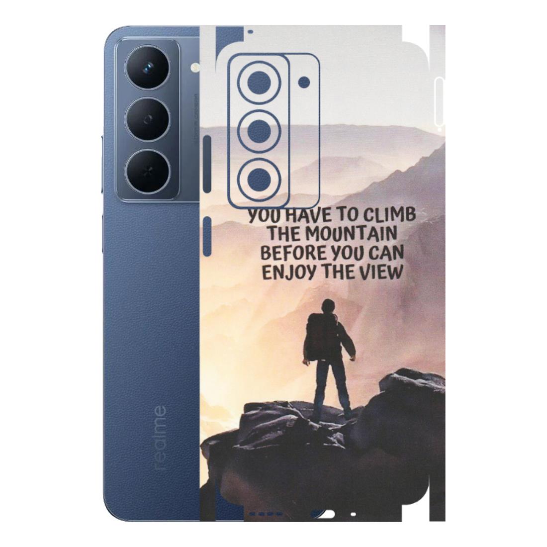 Realme Phone Skins (All Models) - Motivational Hiking Mountain - Matte Finish (M-28) Realme P3X