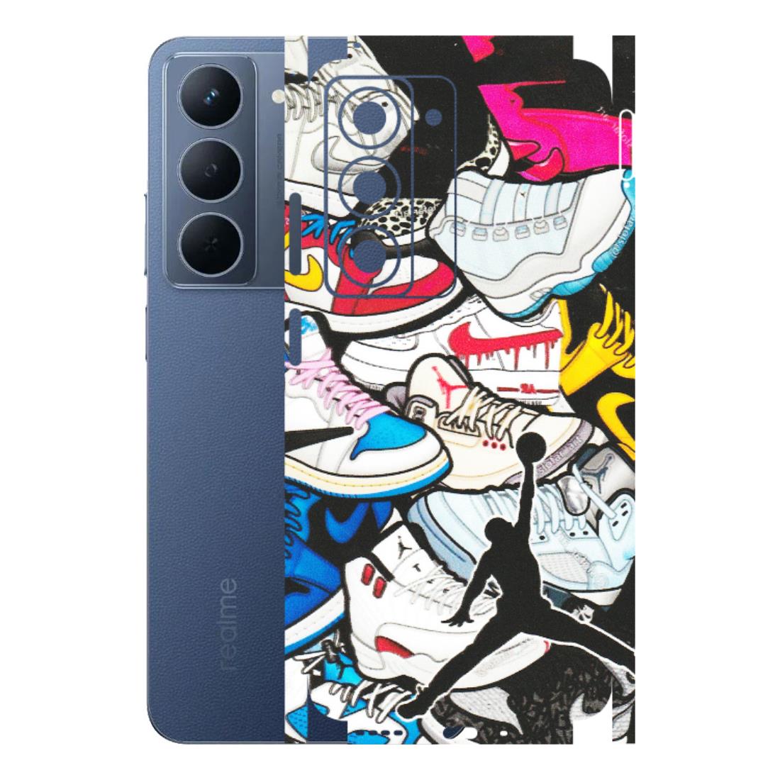 Realme Phone Skins (All Models) - Jordan Sneakers Fan - Matte Finish (M-80) Realme P3X
