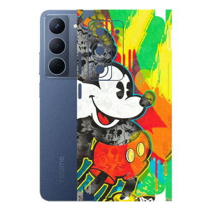 Realme Phone Skins (All Models) - Multiple Mickey With Colourful Texture - Matte Finish (M-84) Realme P3X