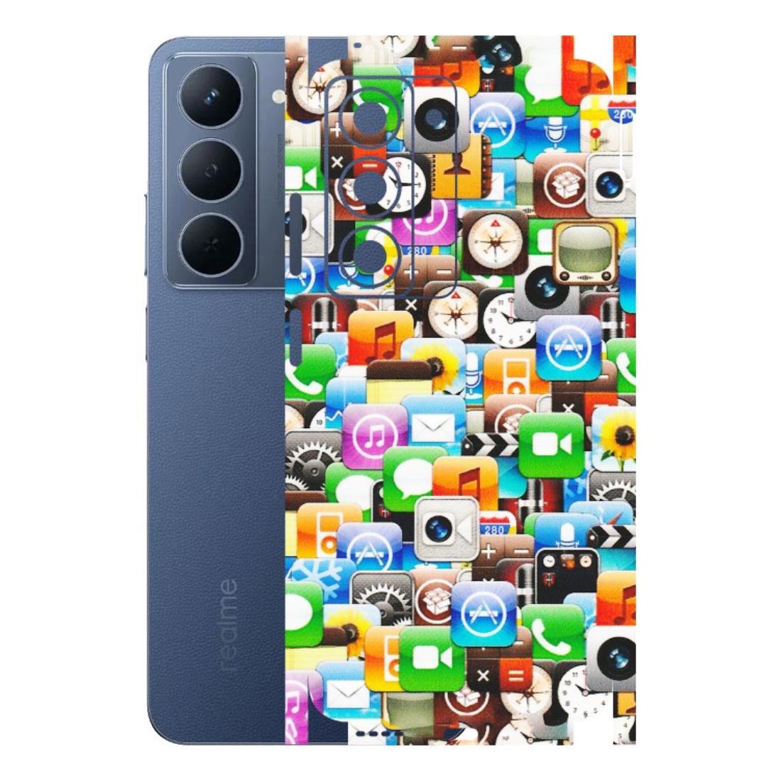 Realme Phone Skins (All Models) - All Apple Icons - Matte Finish (M-93) Realme P3X