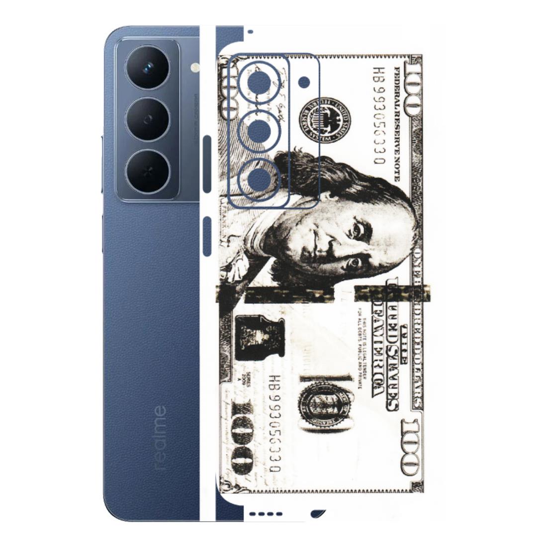 Realme Phone Skins (All Models) - 100 Dollar Currency - Transparent Finish (T-01) Realme P3X