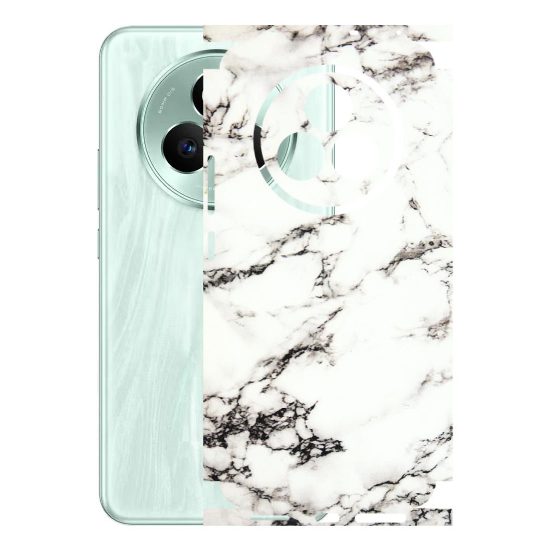 Realme Phone Skins (All Models) - Black and White Marble Texture - 3D Embossed Finish (L-124) Realme P3 Pro