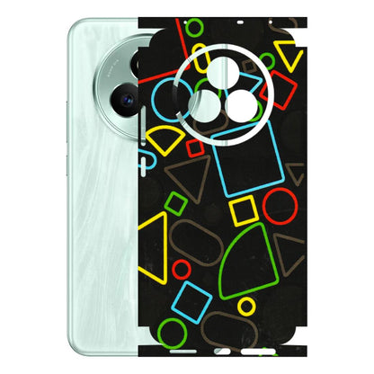 Realme Phone Skins (All Models) - Black Shapes - 3D Embossed Finish (L-131) Realme P3 Pro