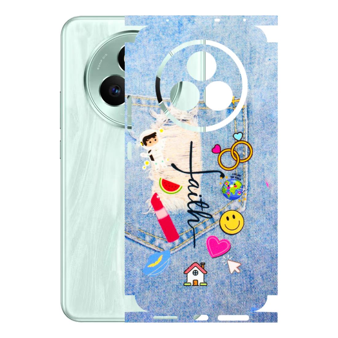Realme Phone Skins (All Models) - Denim Jeans Pocket - 3D Embossed Finish (L-134) Realme P3 Pro
