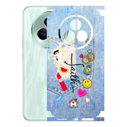 Realme Phone Skins (All Models) - Denim Jeans Pocket - 3D Embossed Finish (L-134) Realme P3 Pro