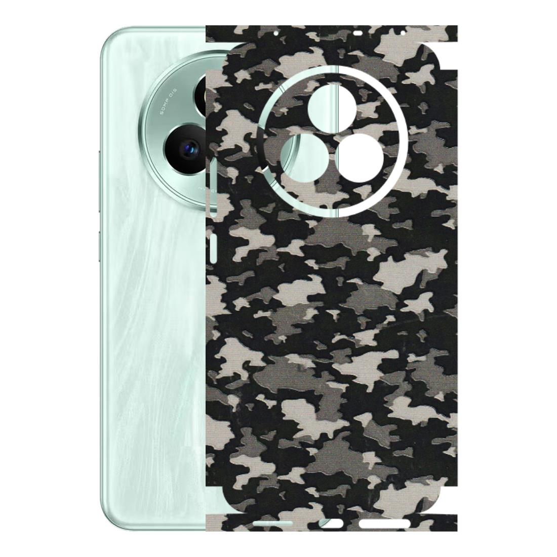 Realme Phone Skins (All Models) - Black/Grey Camoflaunge - 3D Embossed Finish (L-142) Realme P3 Pro