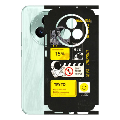 Realme Phone Skins (All Models) - Black Cassini - 3D Embossed Finish (L-161) Realme P3 Pro