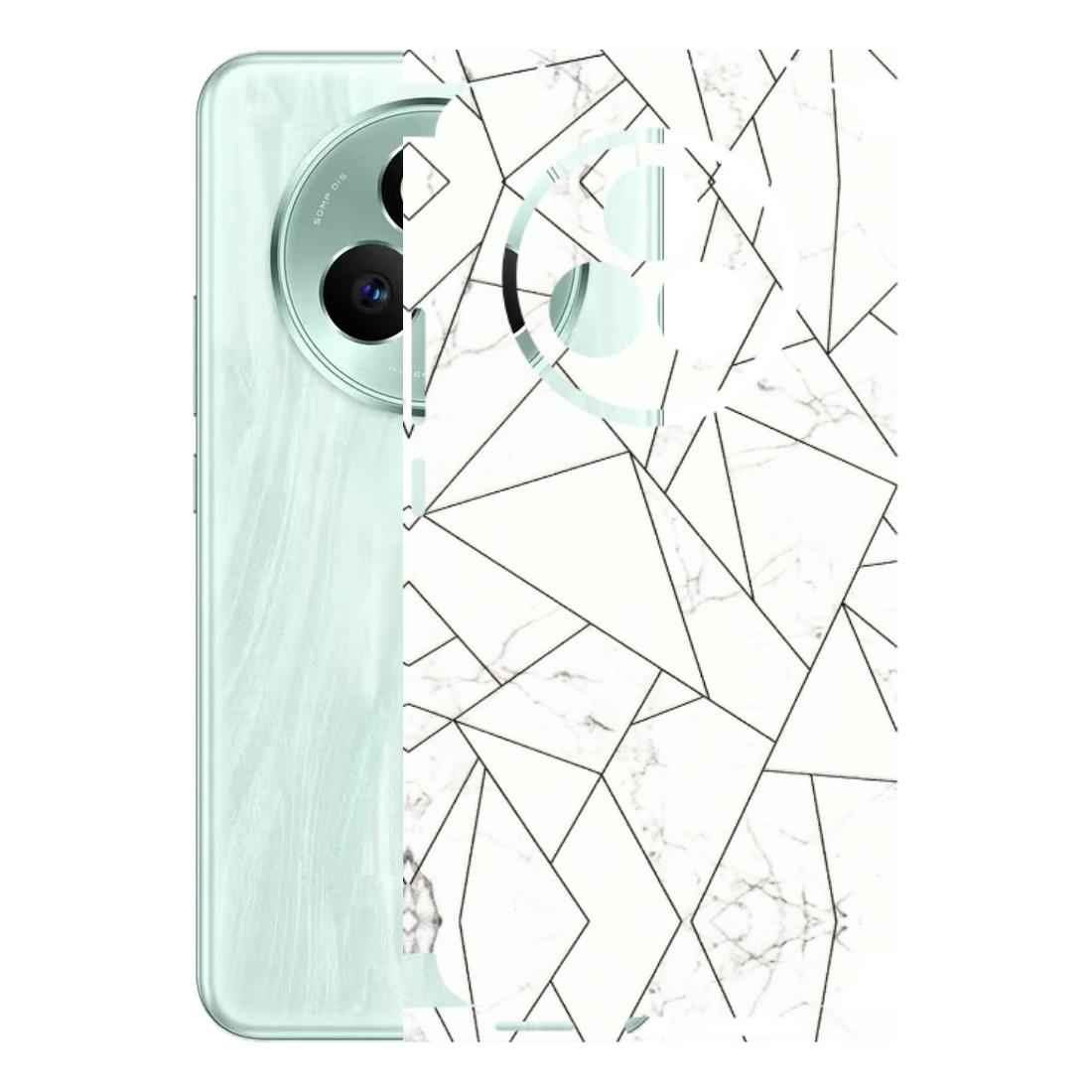 Realme Phone Skins (All Models) - Luxury White Marble Effect - 3D Embossed Finish (L-168) Realme P3 Pro