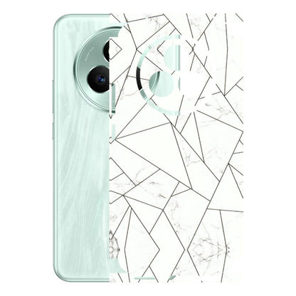 Realme Phone Skins (All Models) - Luxury White Marble Effect - 3D Embossed Finish (L-168) Realme P3 Pro