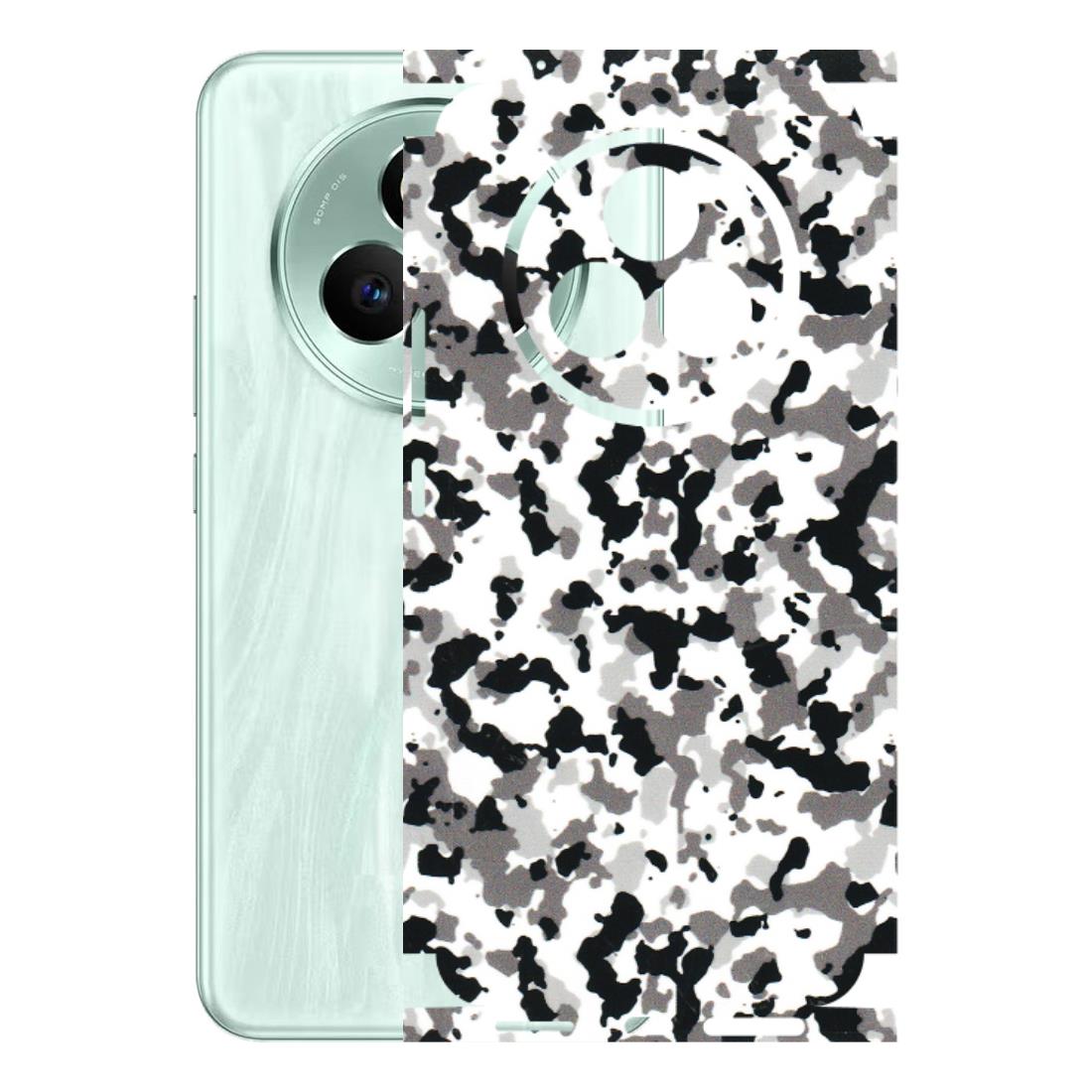 Realme Phone Skins (All Models) - White Black Camouflage - 3D Embossed Finish (L-18) Realme P3 Pro