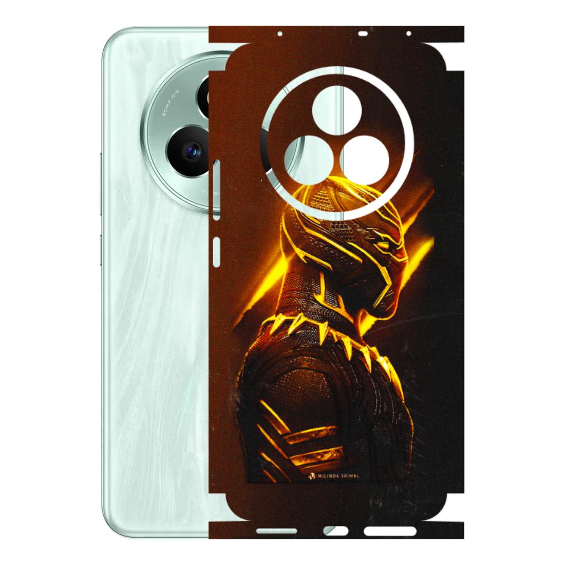 Realme Phone Skins (All Models) - Gold Black Panther - 3D Embossed Finish (L-181) Realme P3 Pro