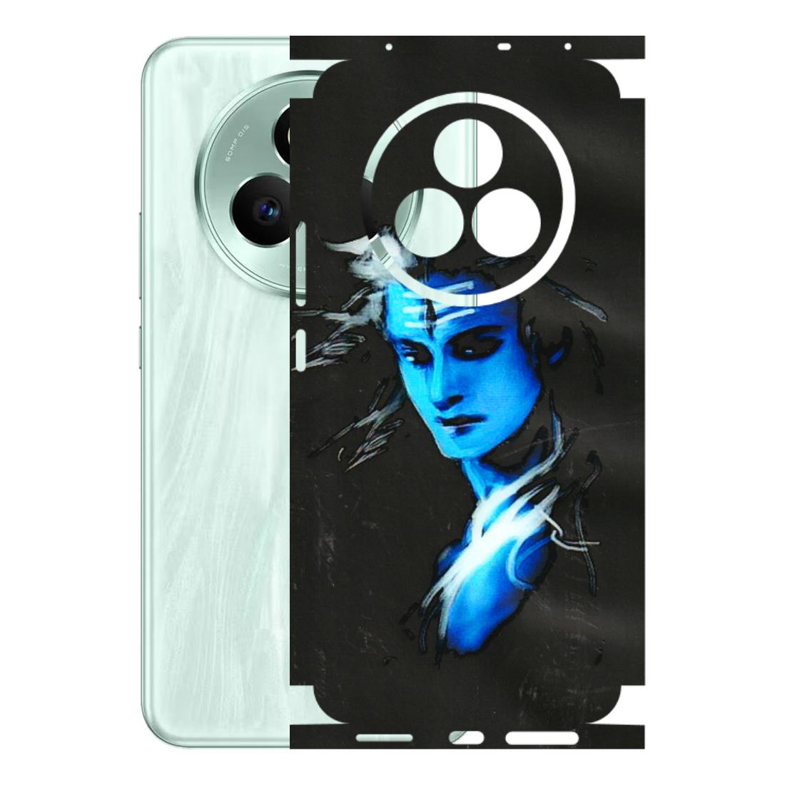 Realme Phone Skins (All Models) - Har Har Mahadev Blue/Black - 3D Embossed Finish (L-185) Realme P3 Pro