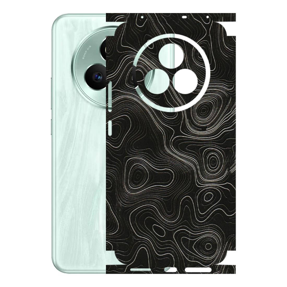 Realme Phone Skins (All Models) - Black Swirl - 3D Embossed Finish (L-196) Realme P3 Pro