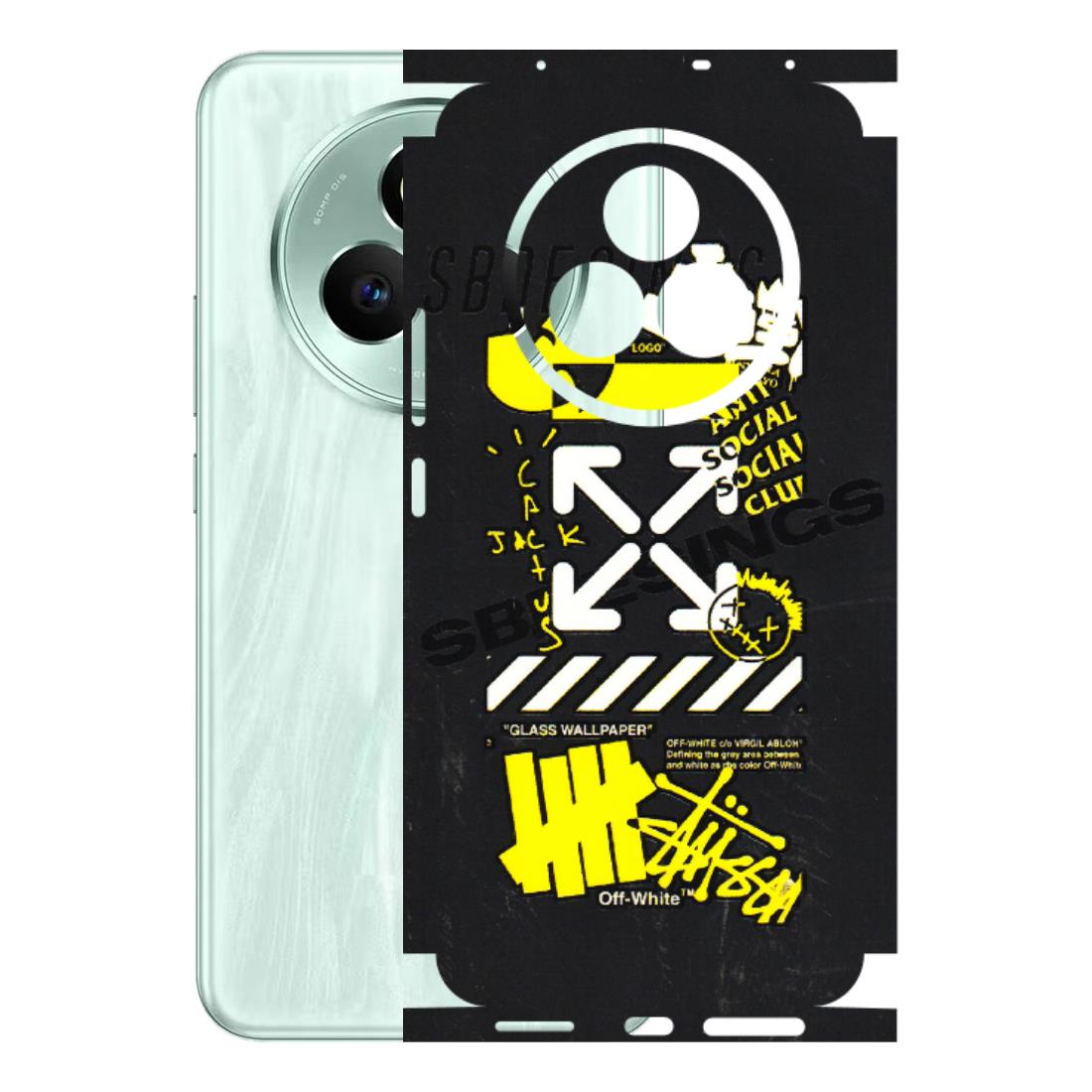 Realme Phone Skins (All Models) - Anti Social Graffiti - 3D Embossed Finish (L-198) Realme P3 Pro