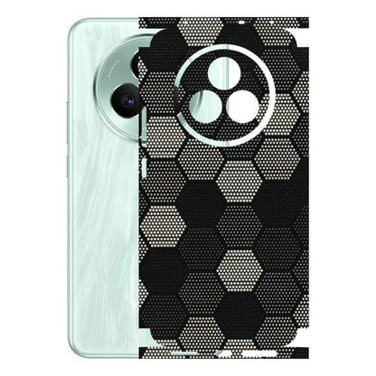 Realme Phone Skins (All Models) - Black & White Dotted Honeycomb Texture - 3D Embossed Finish (L-202) Realme P3 Pro