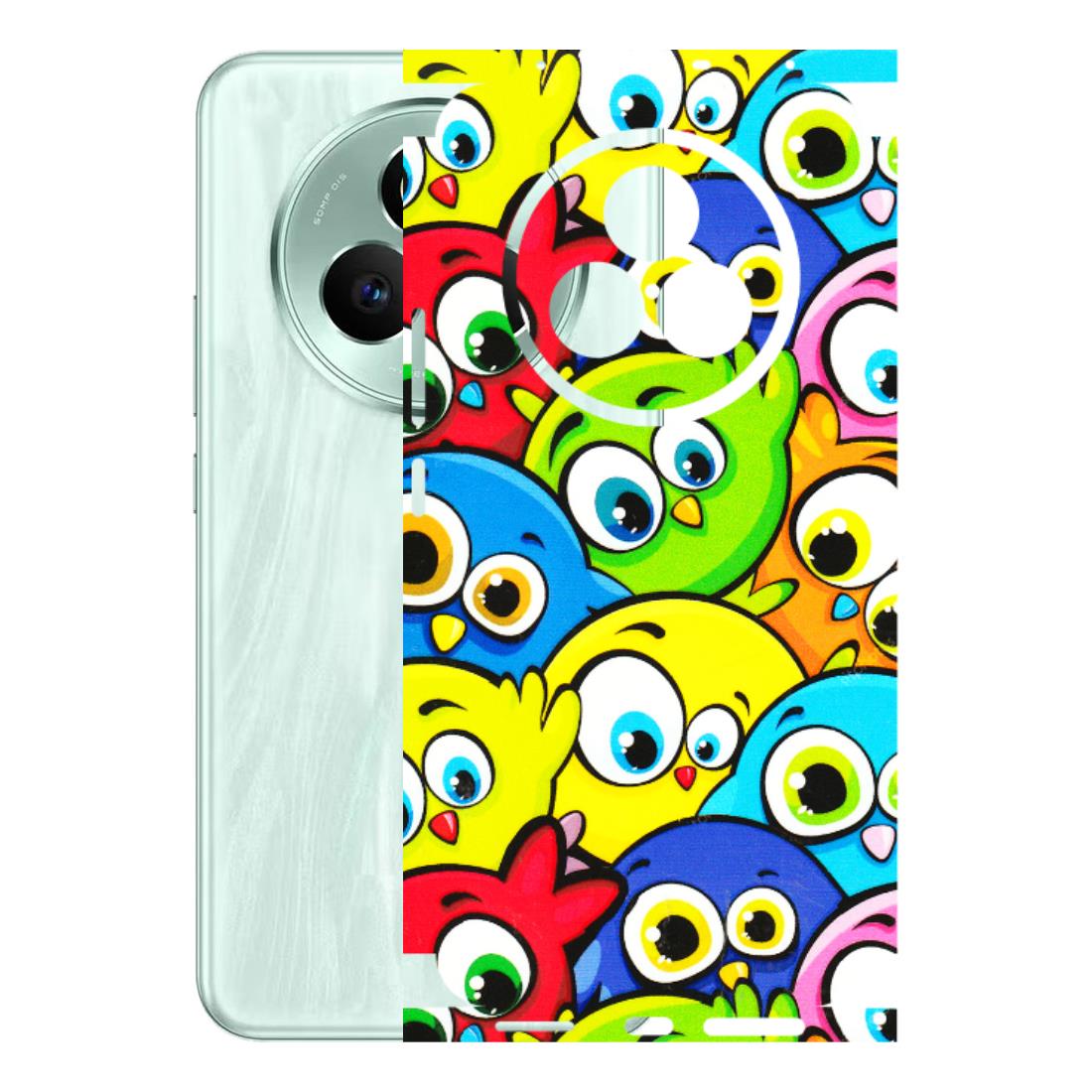 Realme Phone Skins (All Models) - Cute Fluffy Birds - 3D Embossed Finish (L-213) Realme P3 Pro
