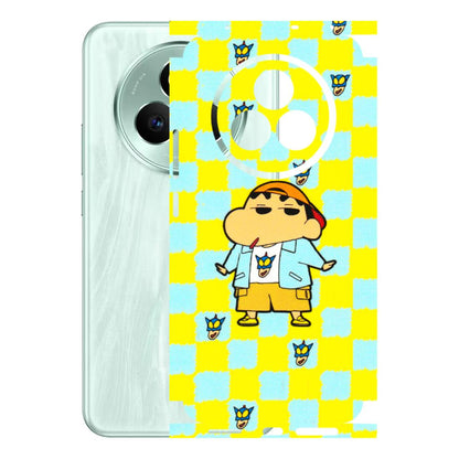 Realme Phone Skins (All Models) - Yellow Blue Shinchan Cute - 3D Embossed Finish (L-221) Realme P3 Pro