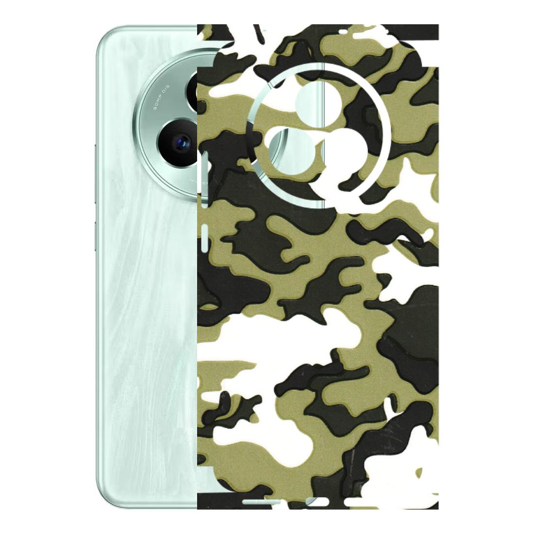 Realme Phone Skins (All Models) - Camouflages White And Green - 3D Embossed Finish (L-243) Realme P3 Pro