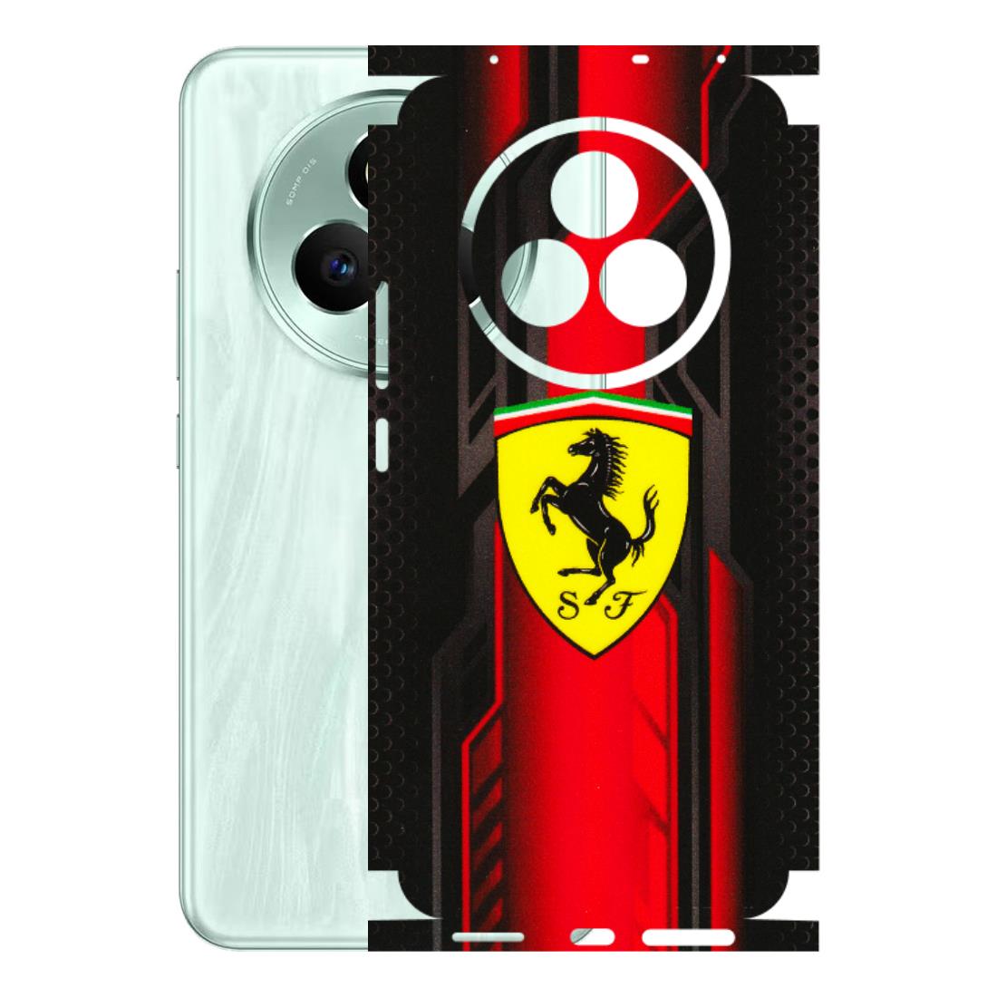 Realme Phone Skins (All Models) - Black Ferrari Logo - 3D Embossed Finish (L-253) Realme P3 Pro