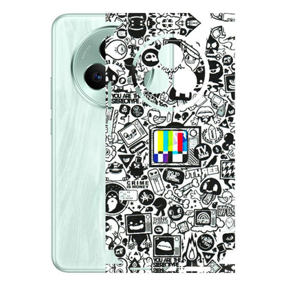Realme Phone Skins (All Models) - Doodles Positive Art - 3D Embossed Finish (L-263) Realme P3 Pro