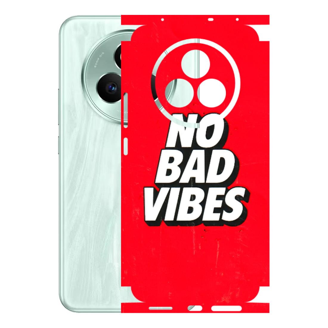 Realme Phone Skins (All Models) - No Bad Vibes - 3D Embossed Finish (L-280) Realme P3 Pro