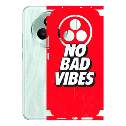 Realme Phone Skins (All Models) - No Bad Vibes - 3D Embossed Finish (L-280) Realme P3 Pro