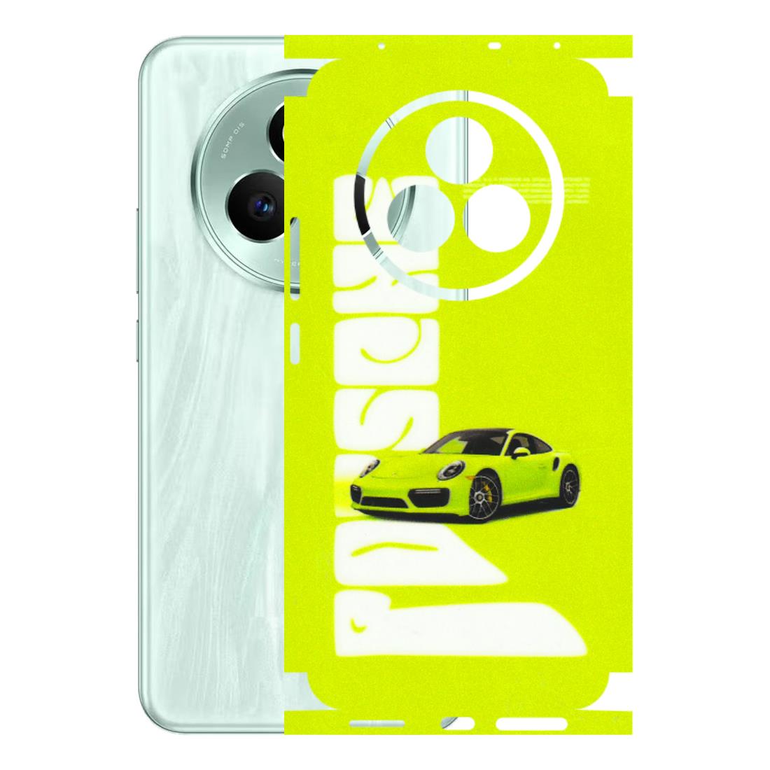 Realme Phone Skins (All Models) - Lime Green Porche - 3D Embossed Finish (L-30) Realme P3 Pro