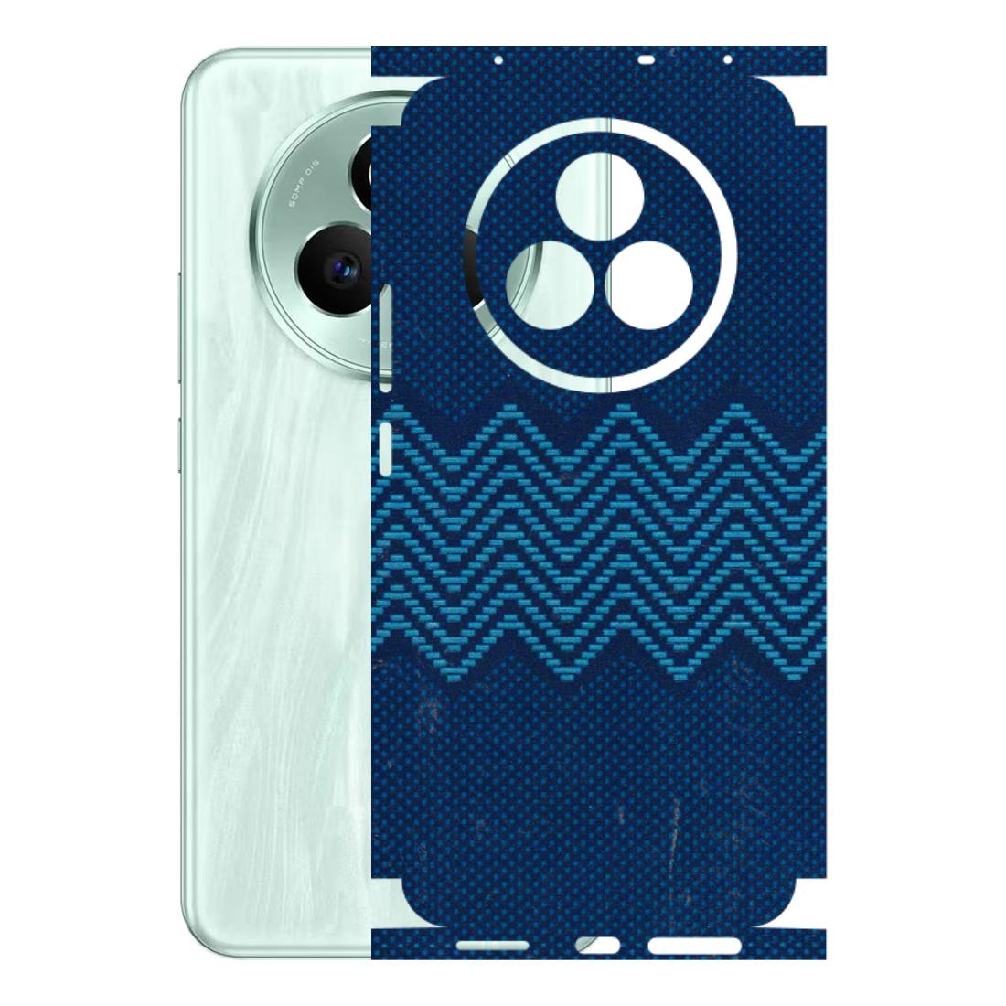 Realme Phone Skins (All Models) - Blue Sober Waves - 3D Embossed Finish (L-306) Realme P3 Pro