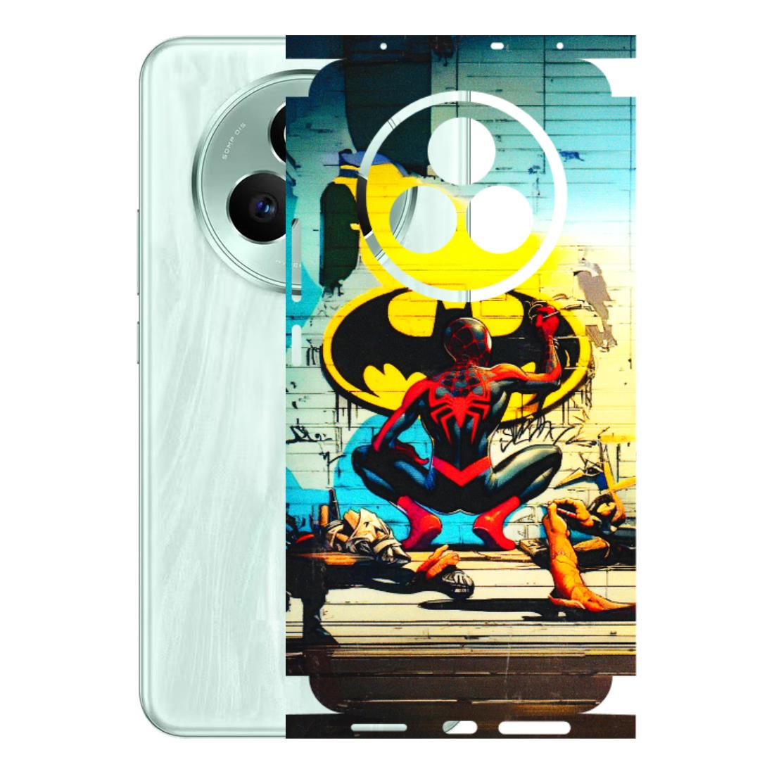 Realme Phone Skins (All Models) - New Spiderman Bat Logo - 3D Embossed Finish (L-309) Realme P3 Pro