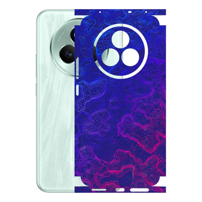 Realme Phone Skins (All Models) - Purple Ripples Swirl - 3D Embossed Finish (L-314) Realme P3 Pro