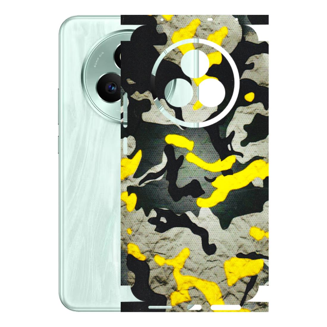 Realme Phone Skins (All Models) - Yellow Camouflage - 3D Embossed Finish (L-61) Realme P3 Pro