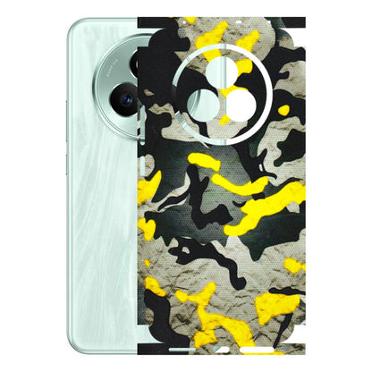 Realme Phone Skins (All Models) - Yellow Camouflage - 3D Embossed Finish (L-61) Realme P3 Pro