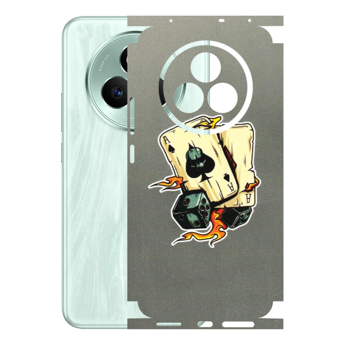 Realme Phone Skins (All Models) - Grey Cards Of Ace - 3D Embossed Finish (L-77) Realme P3 Pro