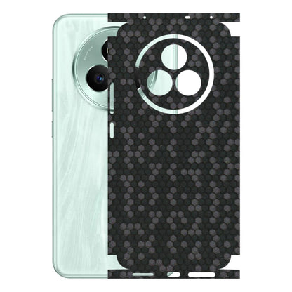 Realme Phone Skins (All Models) - Black Grey Honeycomb Sober - 3D Embossed Finish (L-85) Realme P3 Pro