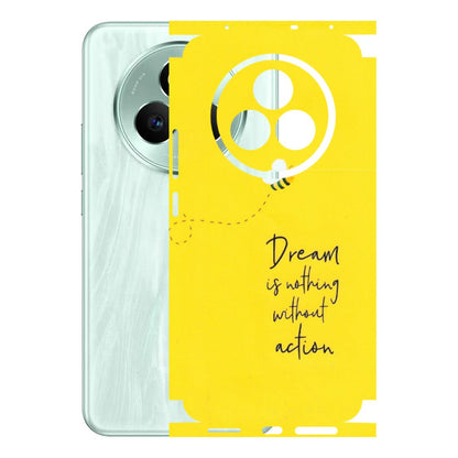 Realme Phone Skins (All Models) - Dream Is Nothing Without Action - Matte Finish (M-138) Realme P3 Pro