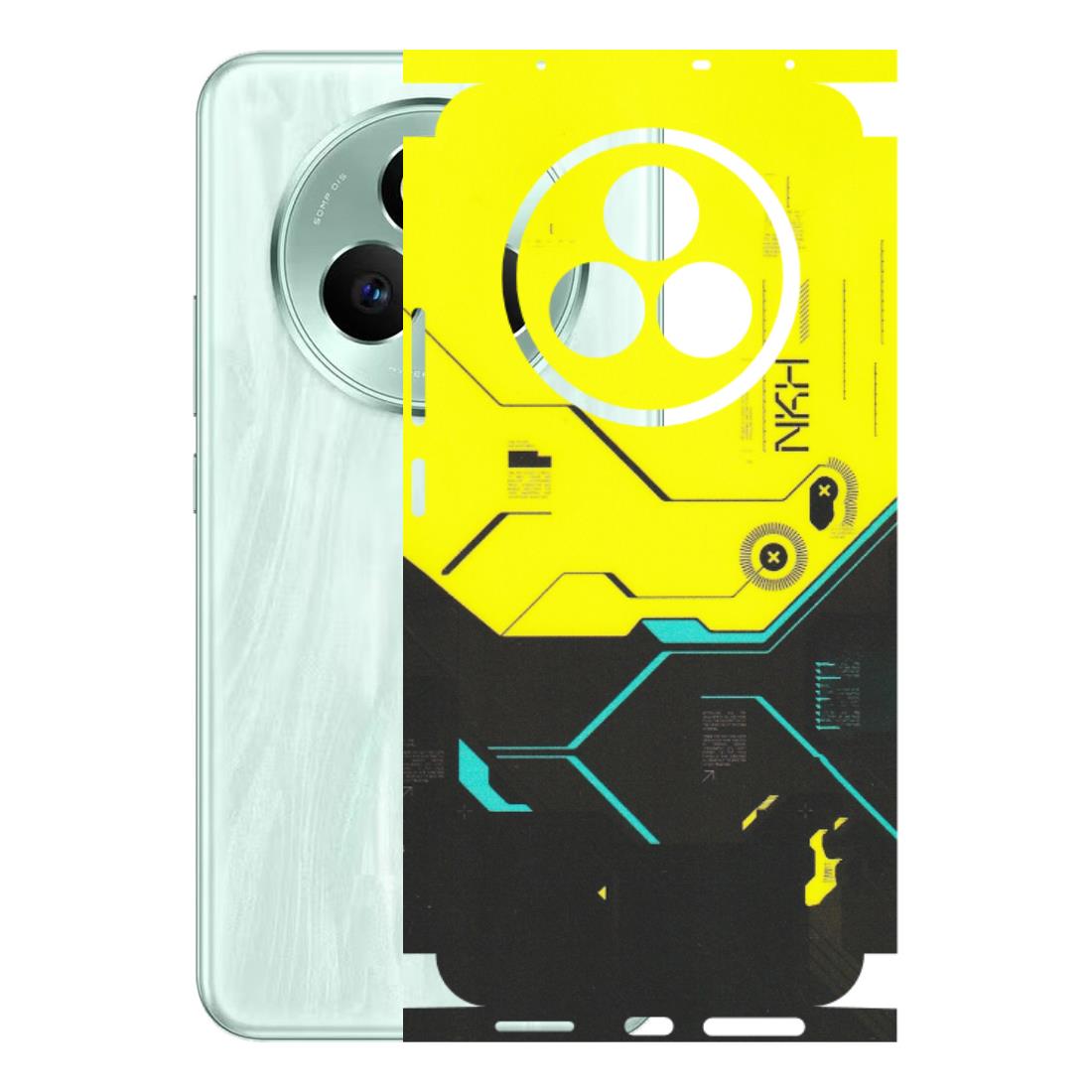 Realme Phone Skins (All Models) - Black Yellow Technica - Matte Finish (M-53) Realme P3 Pro