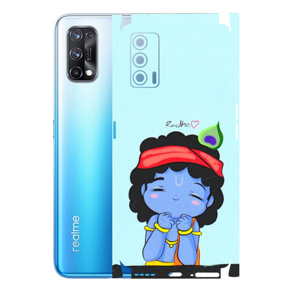 Realme Phone Skins (All Models) - Radhe Radhe Cute Toon - 3D Embossed Finish (L-05) Realme X7 5G